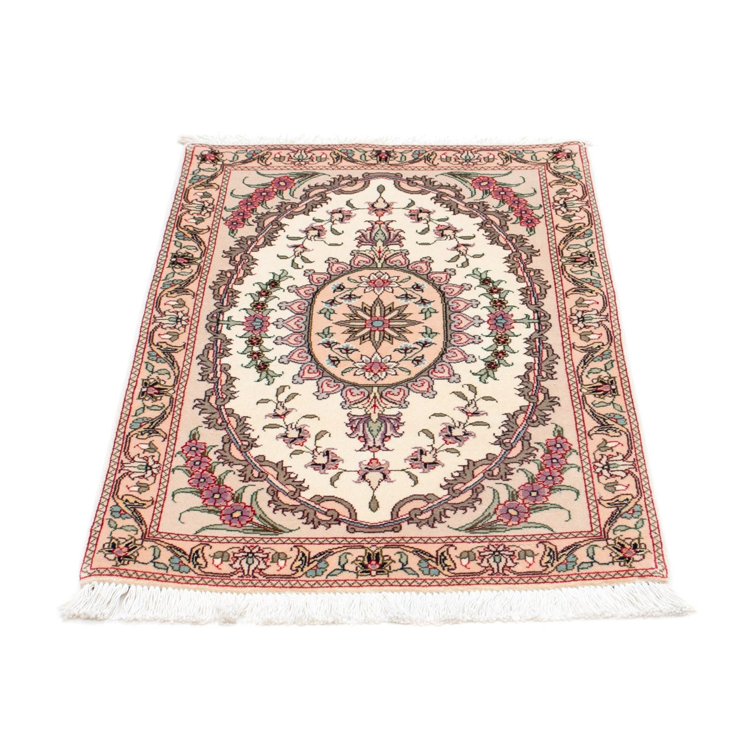 Tapis persan - Tabriz - Royal - 90 x 60 cm - beige