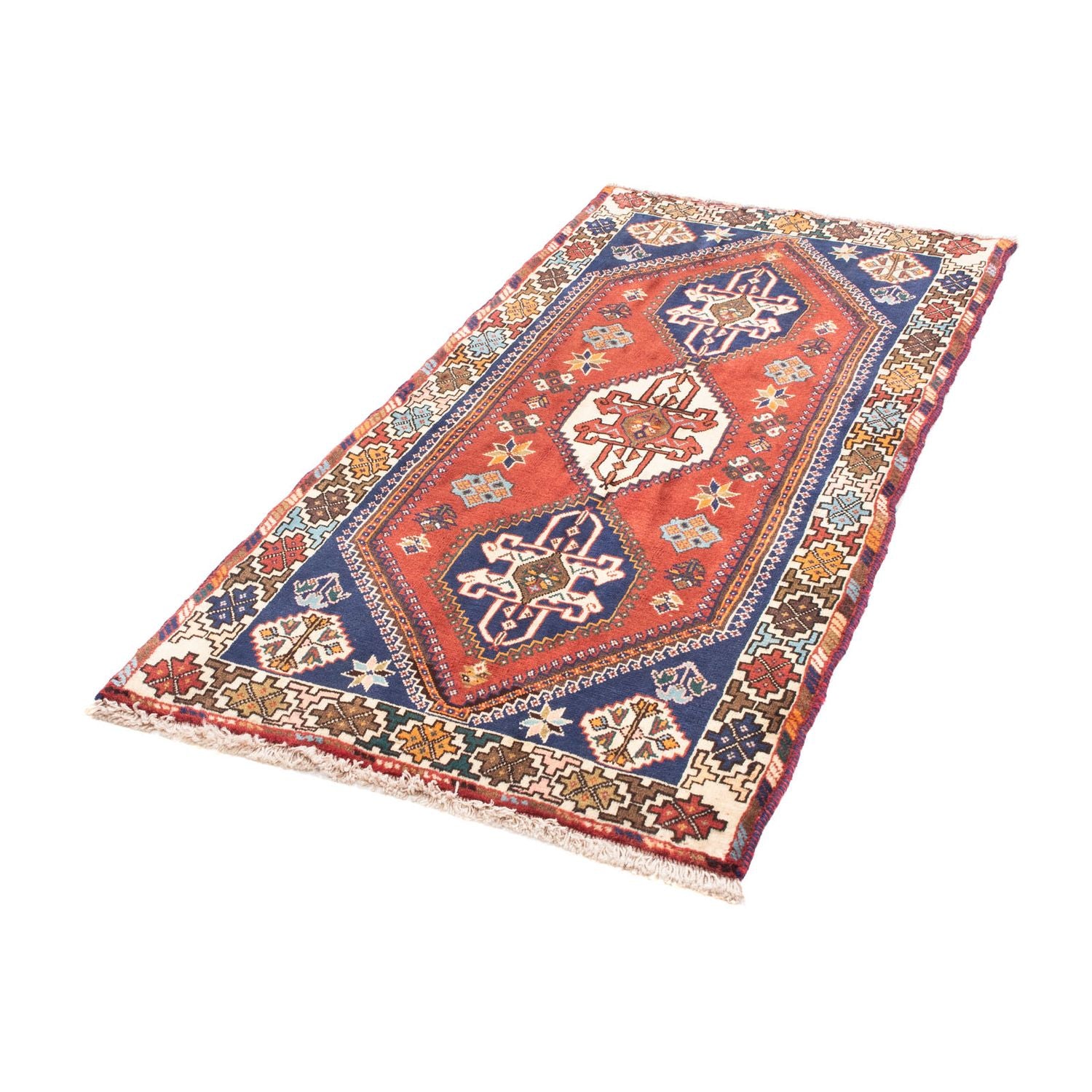 Tapis de couloir Tapis persan - Nomadic - 159 x 76 cm - rouge foncé