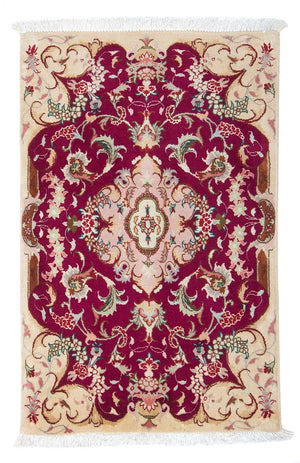 Perserteppich - Täbriz - Royal 90 x 60 cm - dunkelrot