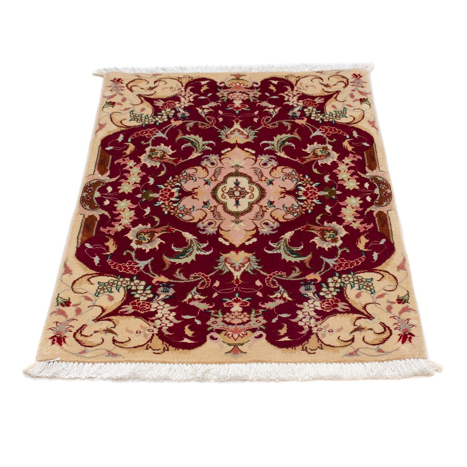Perserteppich - Täbriz - Royal 90 x 60 cm - dunkelrot