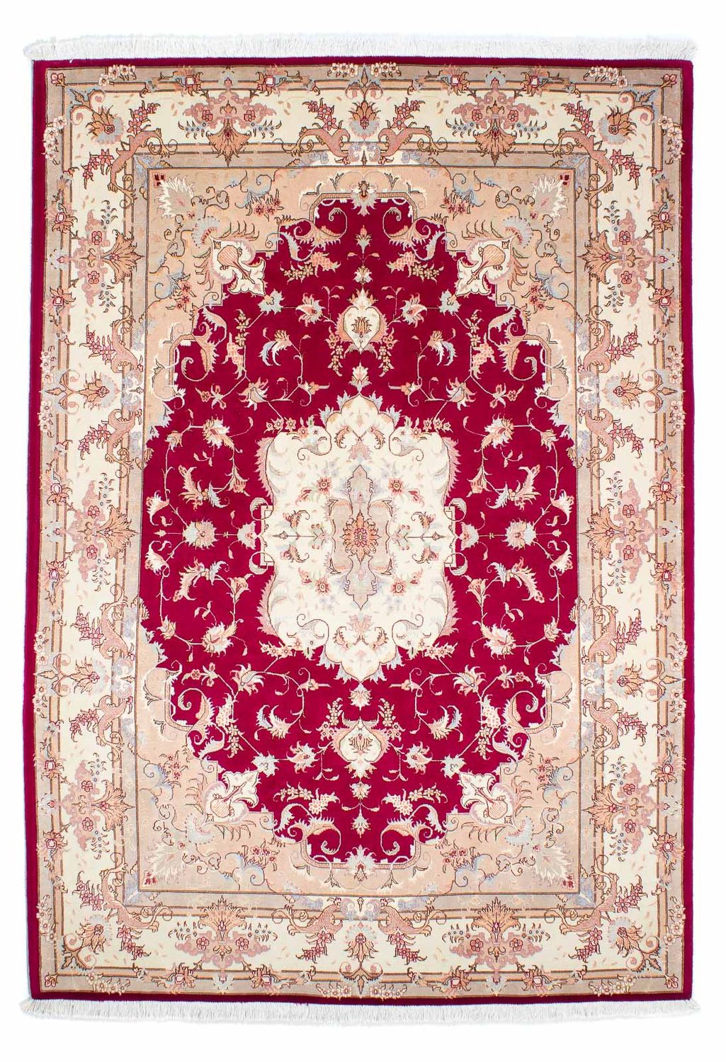 Tapis persan - Tabriz - Royal - 235 x 164 cm - rouge