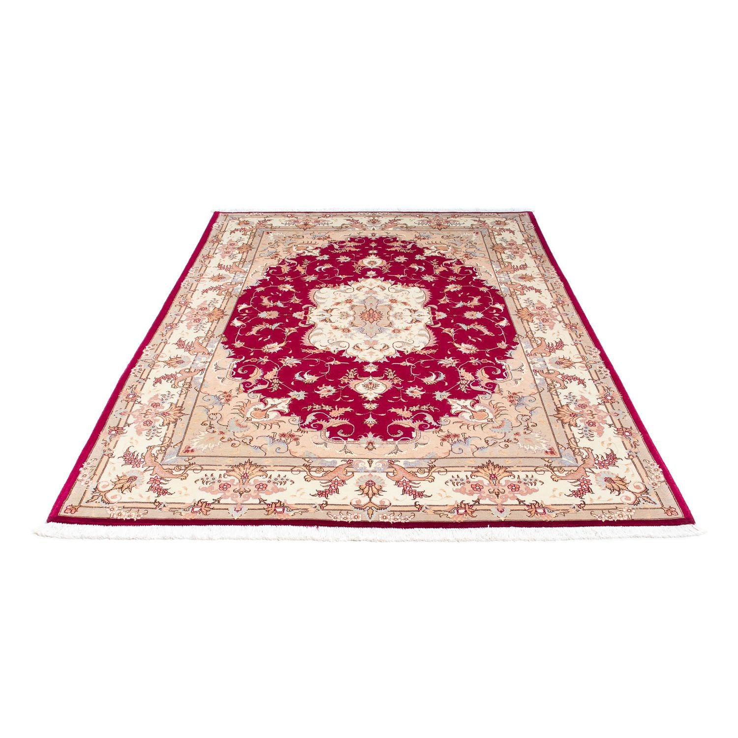 Tapis persan - Tabriz - Royal - 235 x 164 cm - rouge