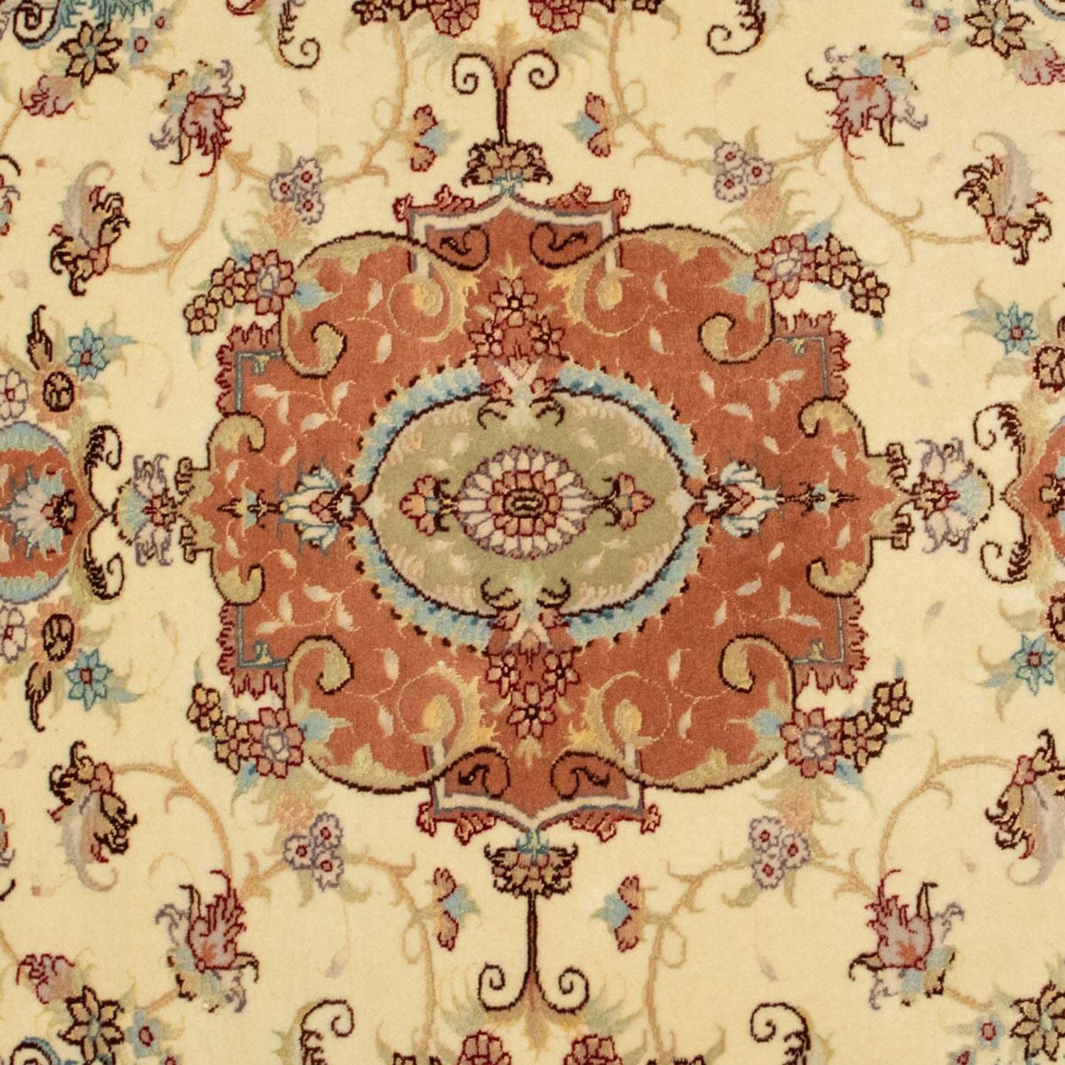 Tapis persan - Tabriz - Royal - 143 x 102 cm - beige