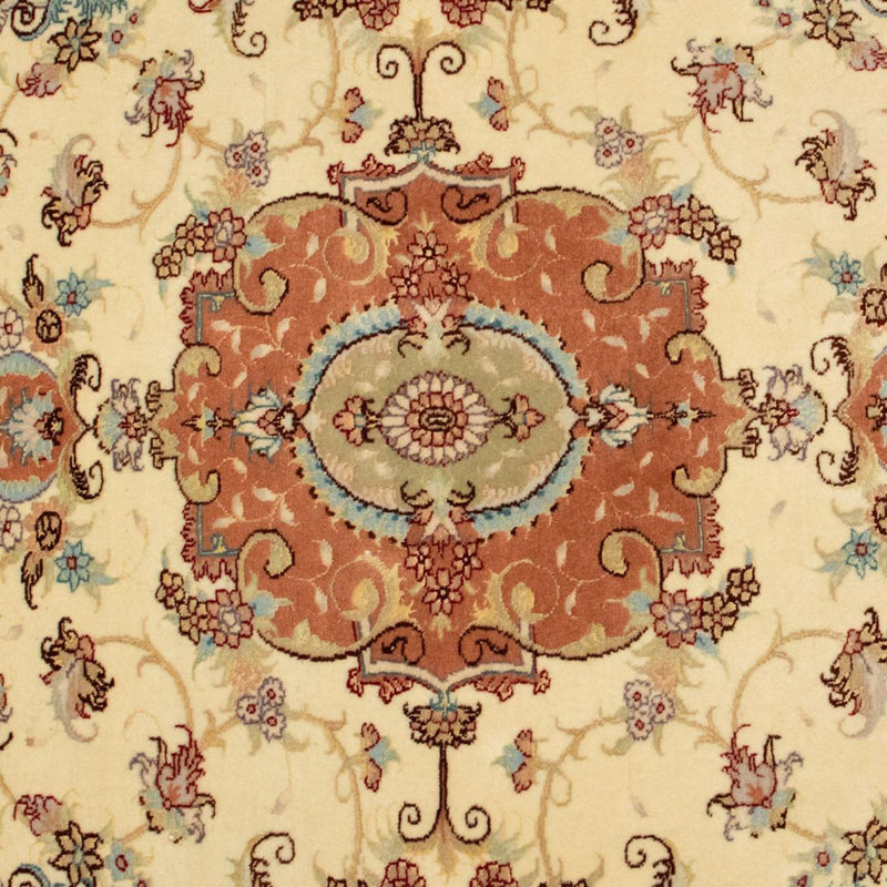 Tapis persan - Tabriz - Royal - 143 x 102 cm - beige