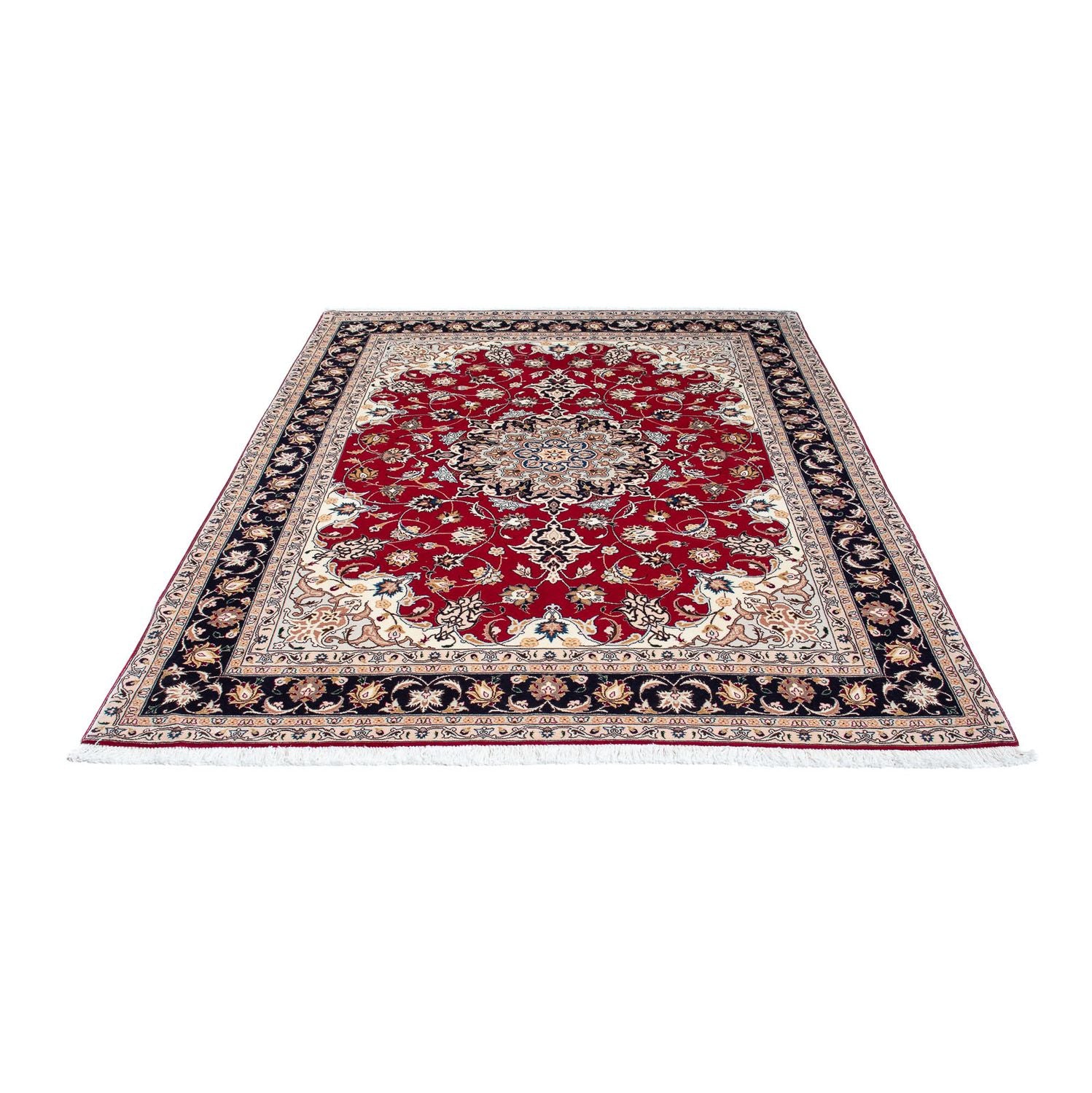 Tapis persan - Tabriz - Royal - 202 x 152 cm - rouge