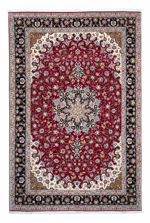 Tapis persan - Tabriz - Royal - 318 x 205 cm - rouge foncé