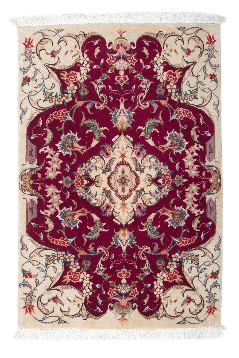 Perserteppich - Täbriz - Royal 90 x 60 cm - dunkelrot