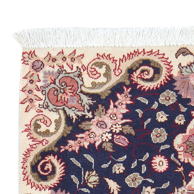 Tapis persan - Tabriz - Royal - 90 x 60 cm - bleu foncé