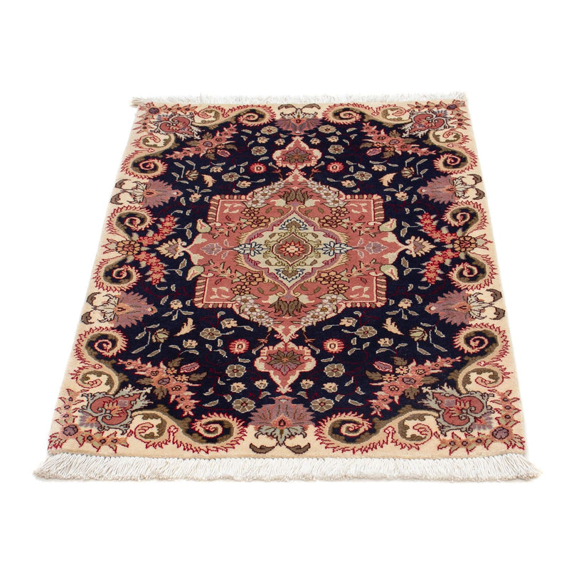 Tapis persan - Tabriz - Royal - 90 x 60 cm - bleu foncé