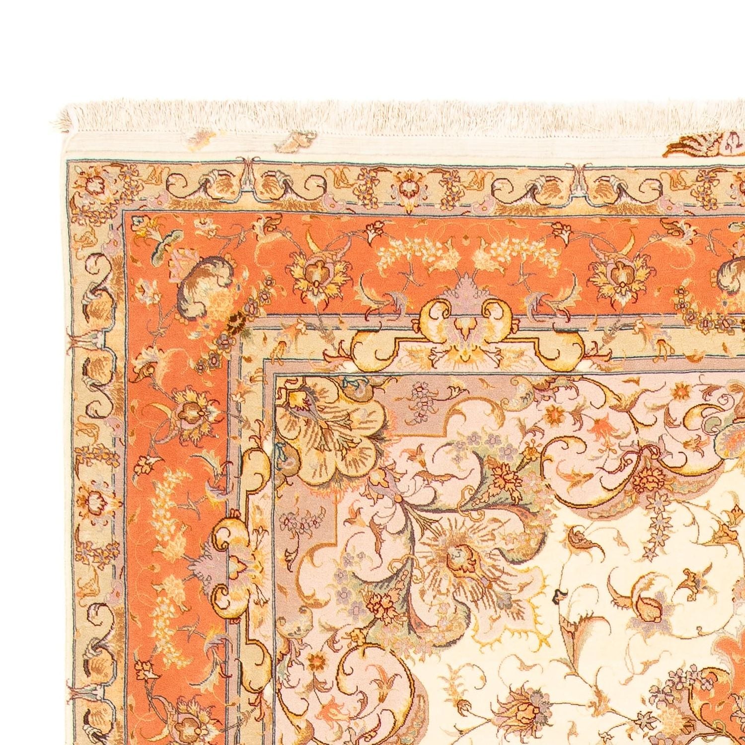 Tapis persan - Tabriz - 303 x 199 cm - beige