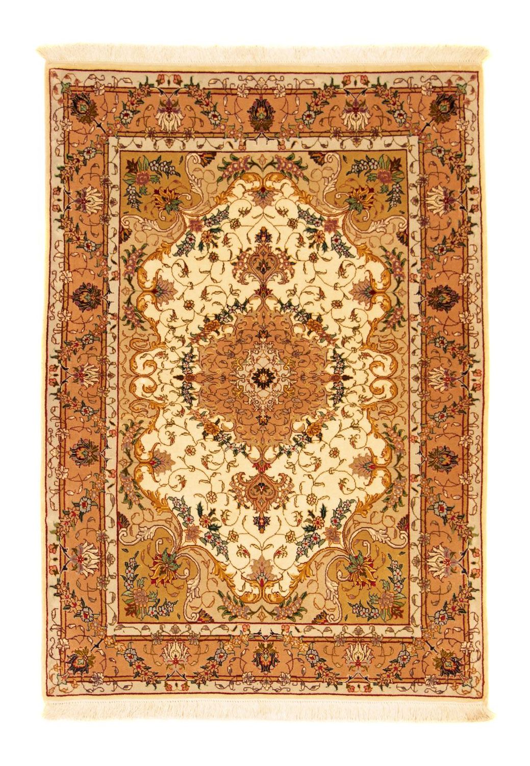 Tapis persan - Tabriz - Royal - 150 x 103 cm - beige