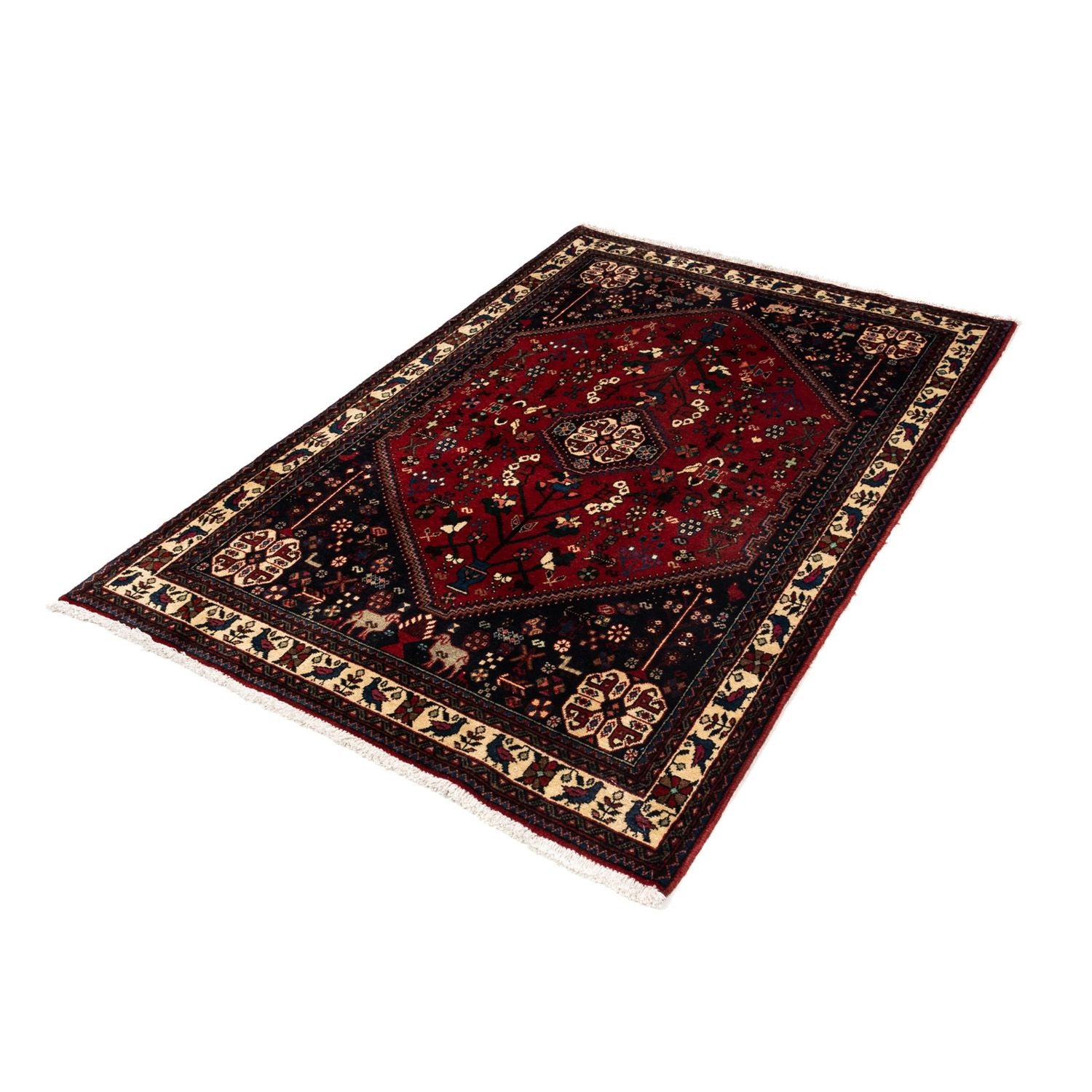 Tapis persan - Nomadic - 154 x 100 cm - bleu foncé