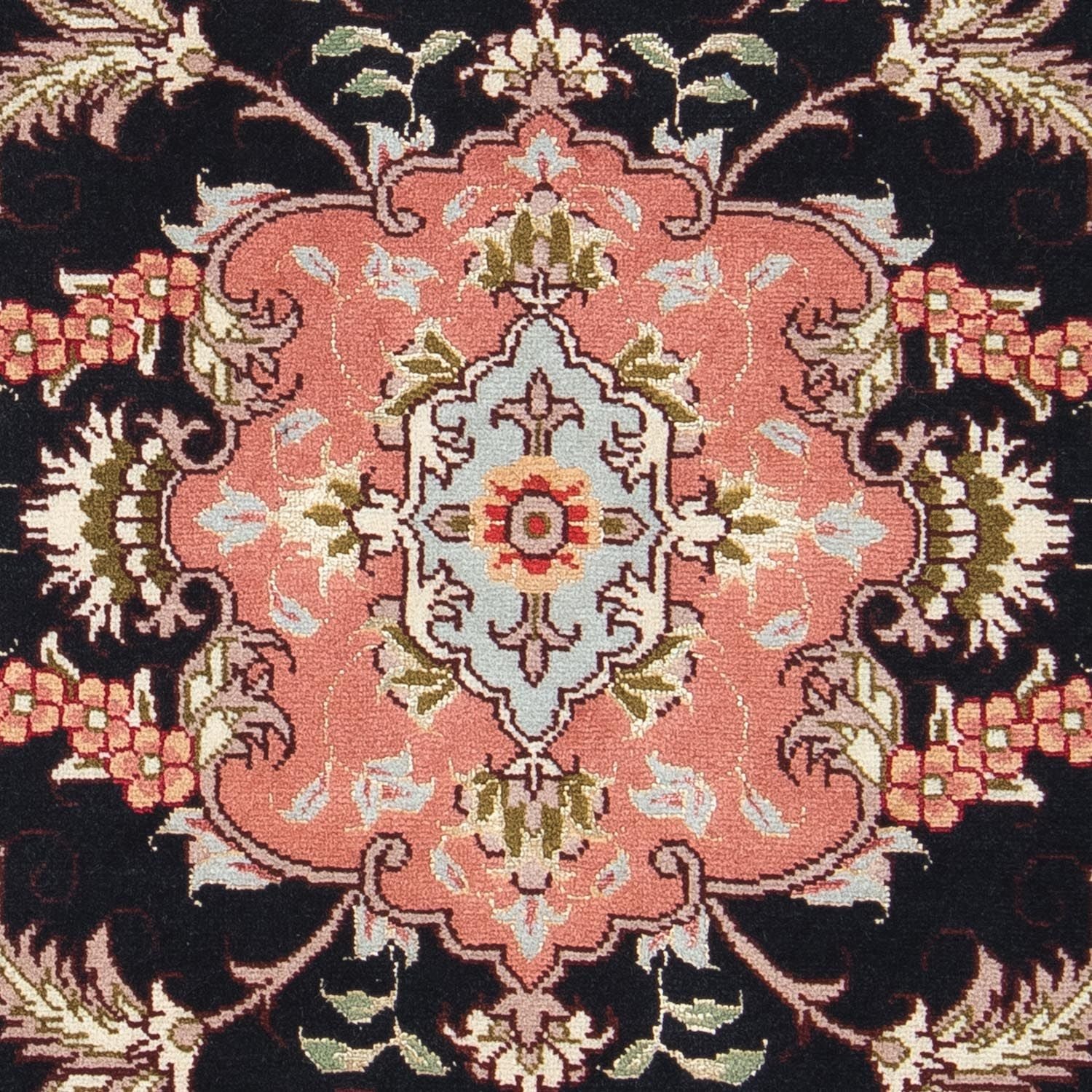 Tapis persan - Tabriz - Royal - 90 x 60 cm - bleu foncé