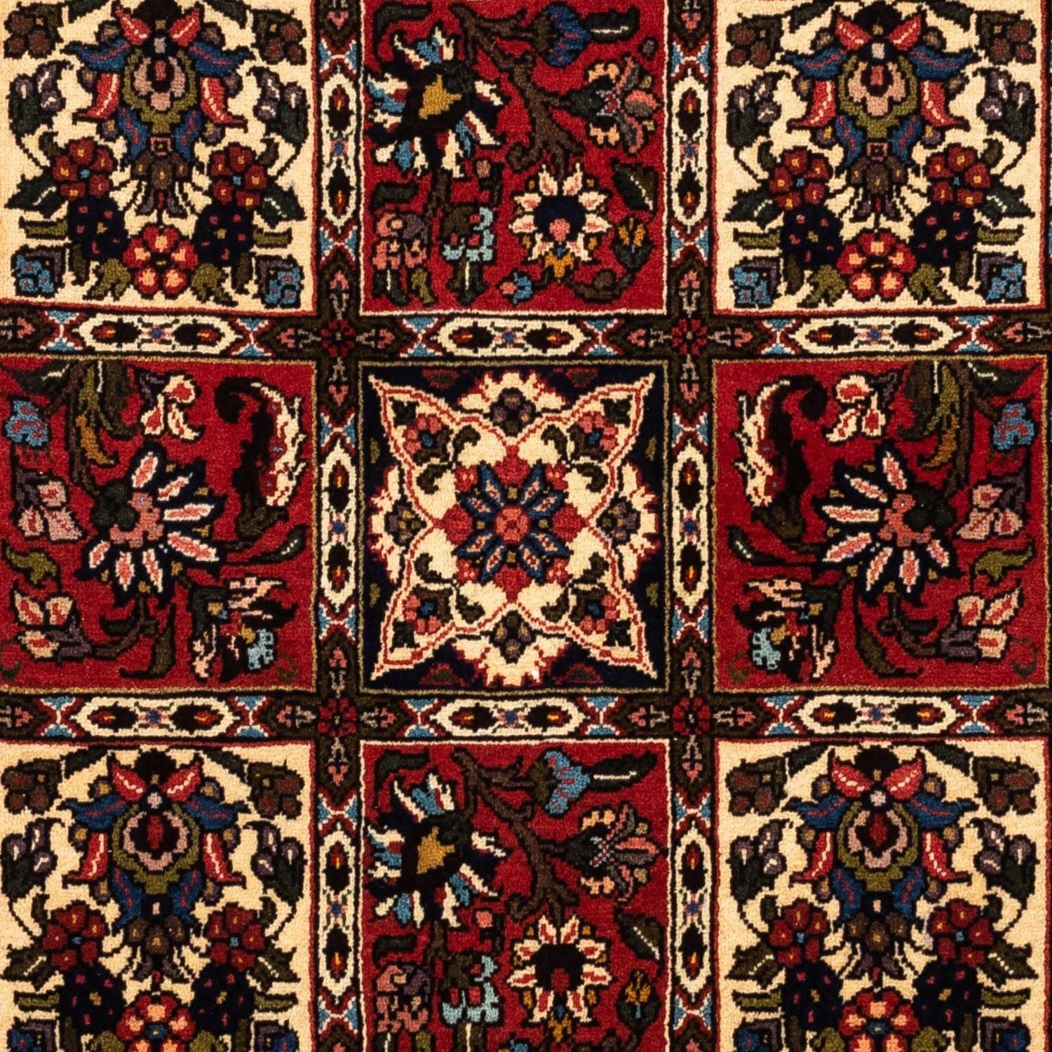 Tapis persan - Nomadic - 153 x 103 cm - rouge foncé