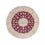 Tapis persan - Nain ronde  - 246 x 246 cm - rouge foncé