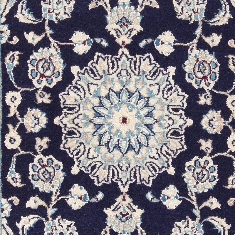Tapis persan - Nain - 85 x 55 cm - bleu foncé