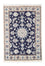 Tapis persan - Nain - Royal - 85 x 55 cm - bleu foncé
