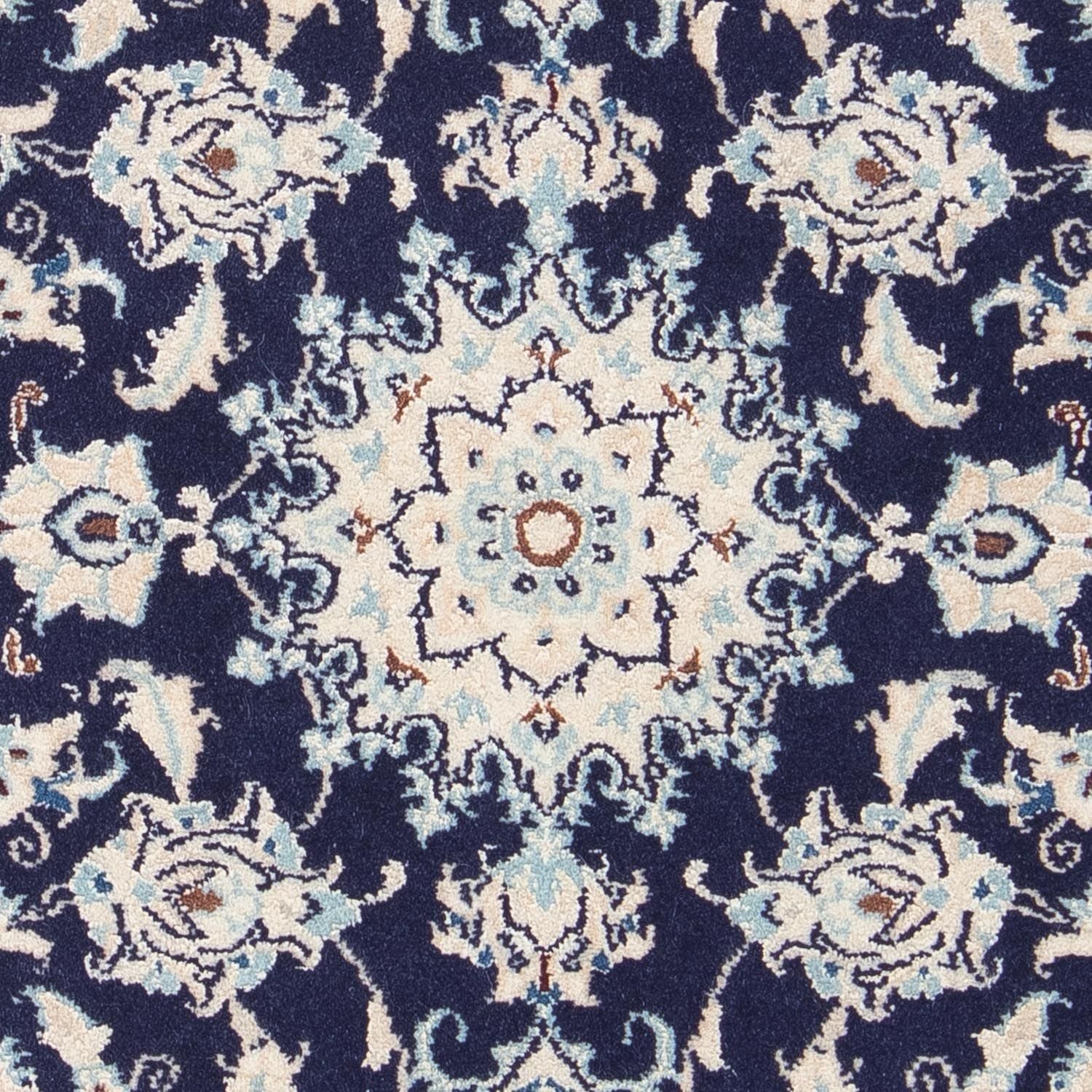 Tapis persan - Nain - Royal - 85 x 55 cm - bleu foncé
