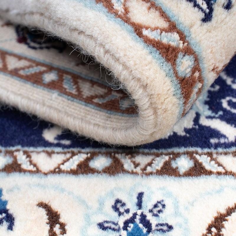 Tapis persan - Nain - Royal - 85 x 55 cm - bleu foncé