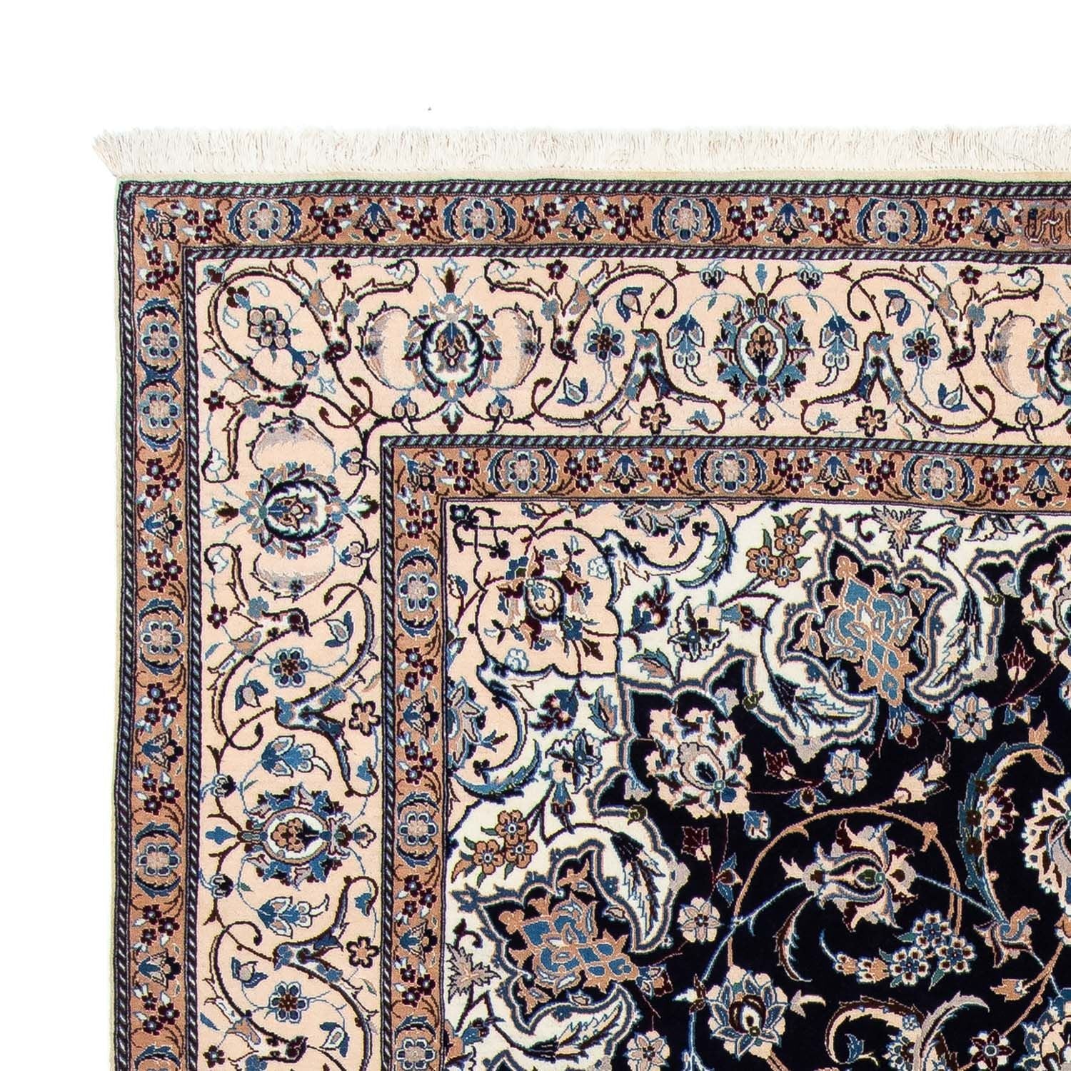 Tapis persan - Nain - Royal - 302 x 203 cm - noir