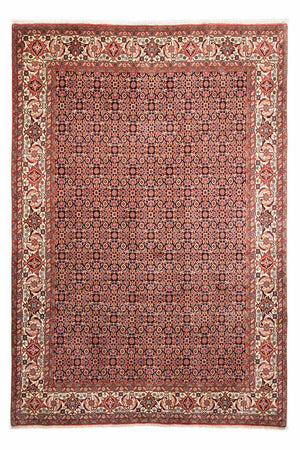 Tapis persan - Bidjar - 297 x 202 cm - rouge clair