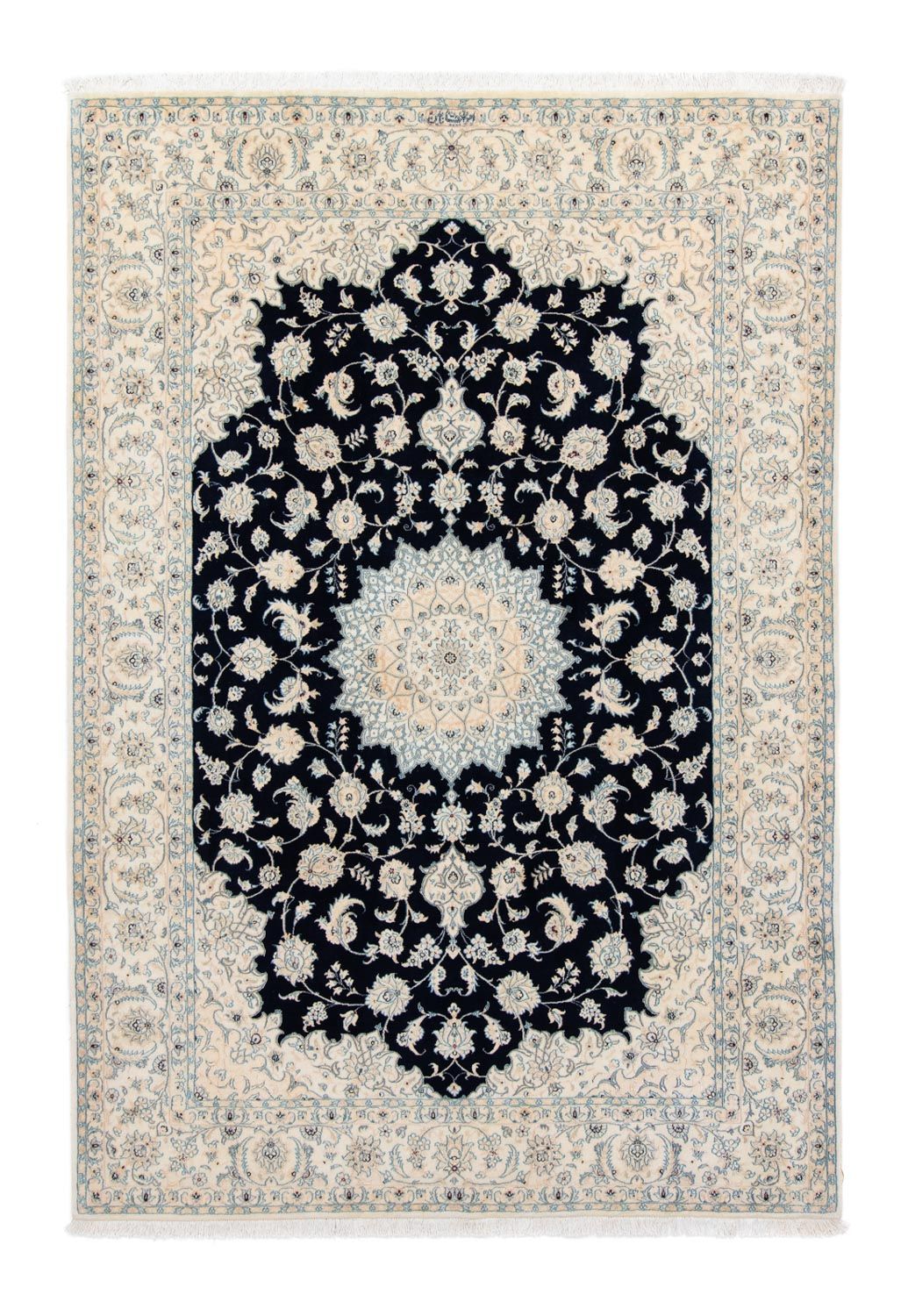 Tapis persan - Nain - Royal - 298 x 205 cm - noir