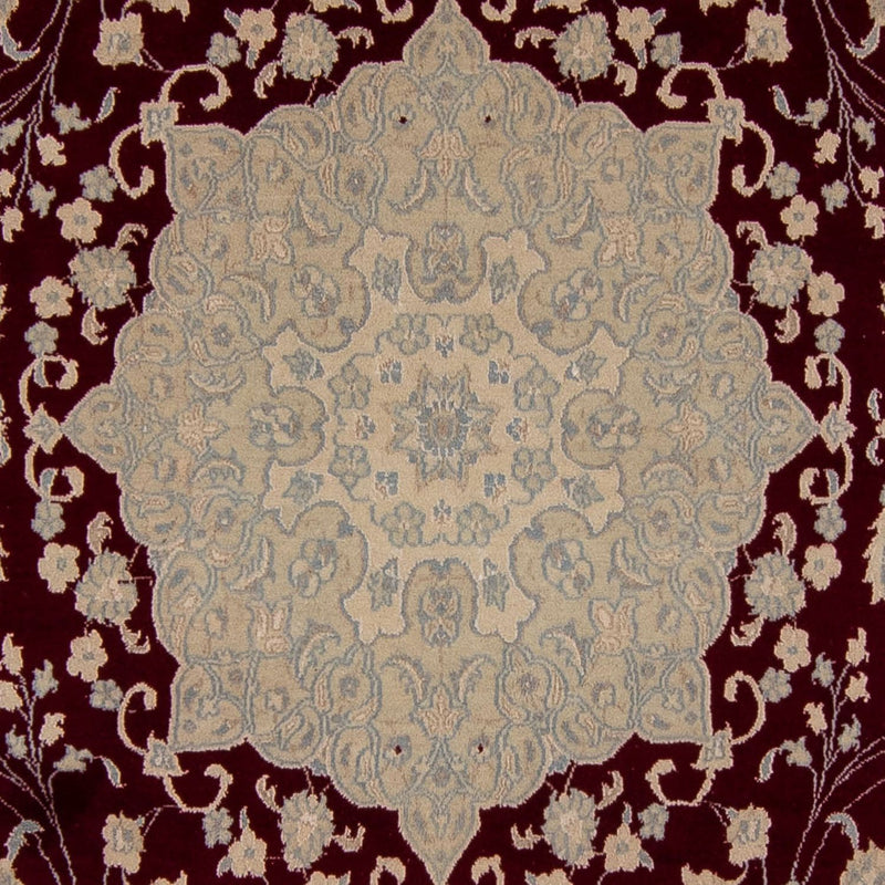 Tapis persan - Nain - 341 x 248 cm - rouge foncé