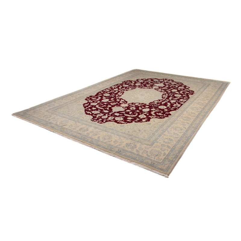 Tapis persan - Nain - 341 x 248 cm - rouge foncé