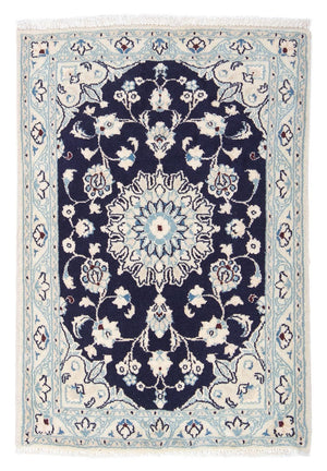 Tapis persan - Nain - Royal - 87 x 60 cm - bleu foncé