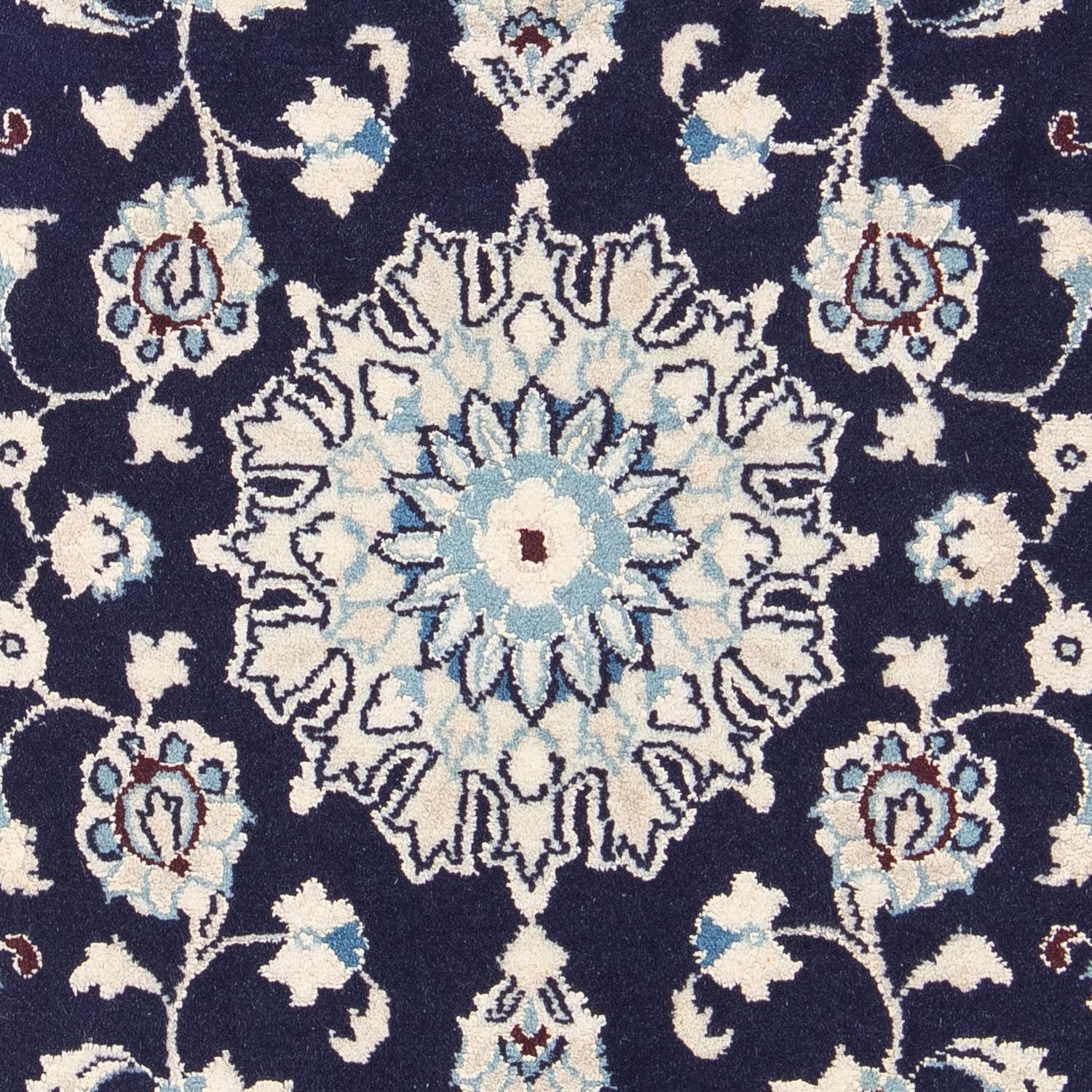 Tapis persan - Nain - Royal - 87 x 60 cm - bleu foncé