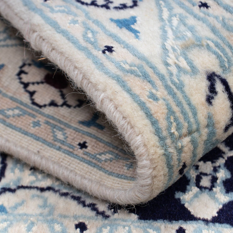 Tapis persan - Nain - Royal - 87 x 60 cm - bleu foncé