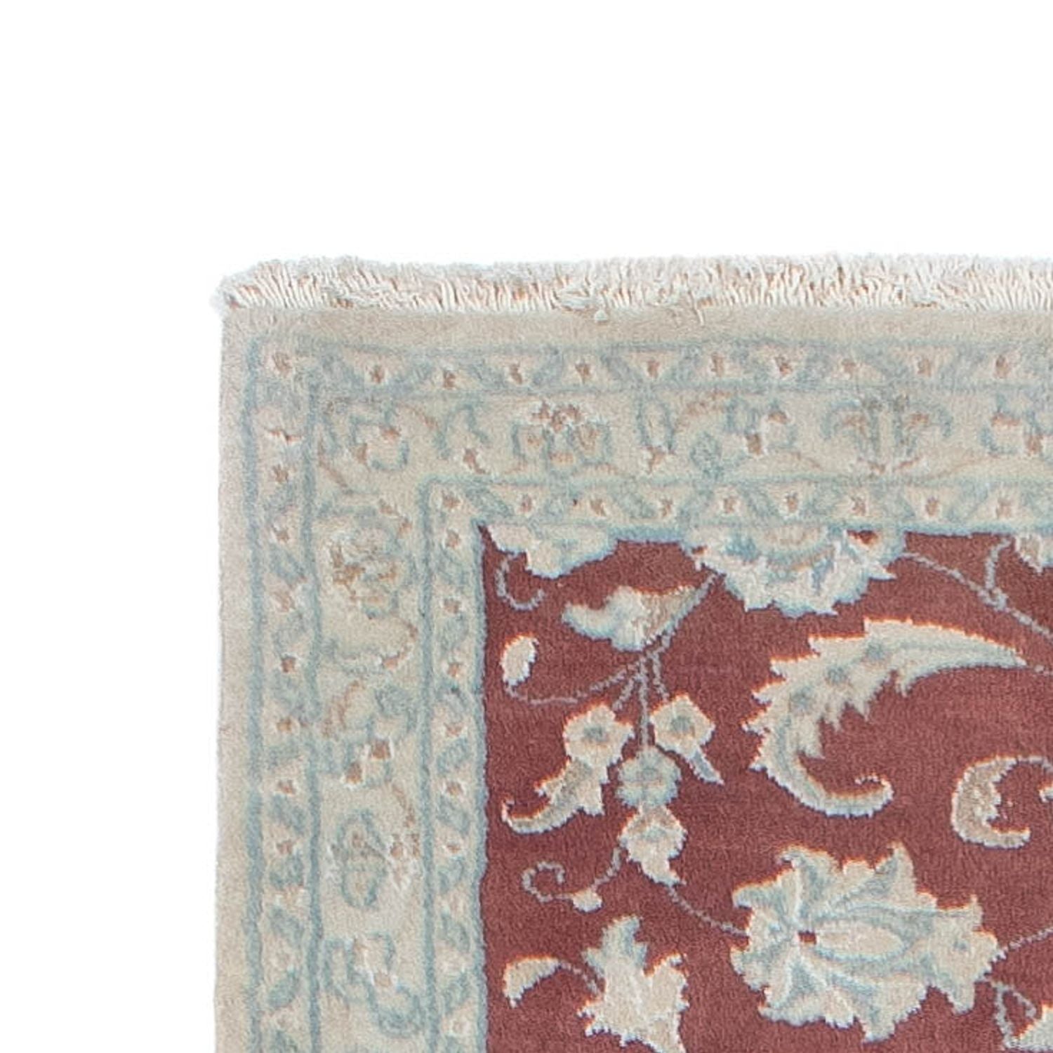 Tapis de couloir Tapis persan - Nain - 297 x 77 cm - rouge foncé