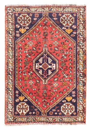 Tapis persan - Nomadic - 162 x 112 cm - rouge foncé