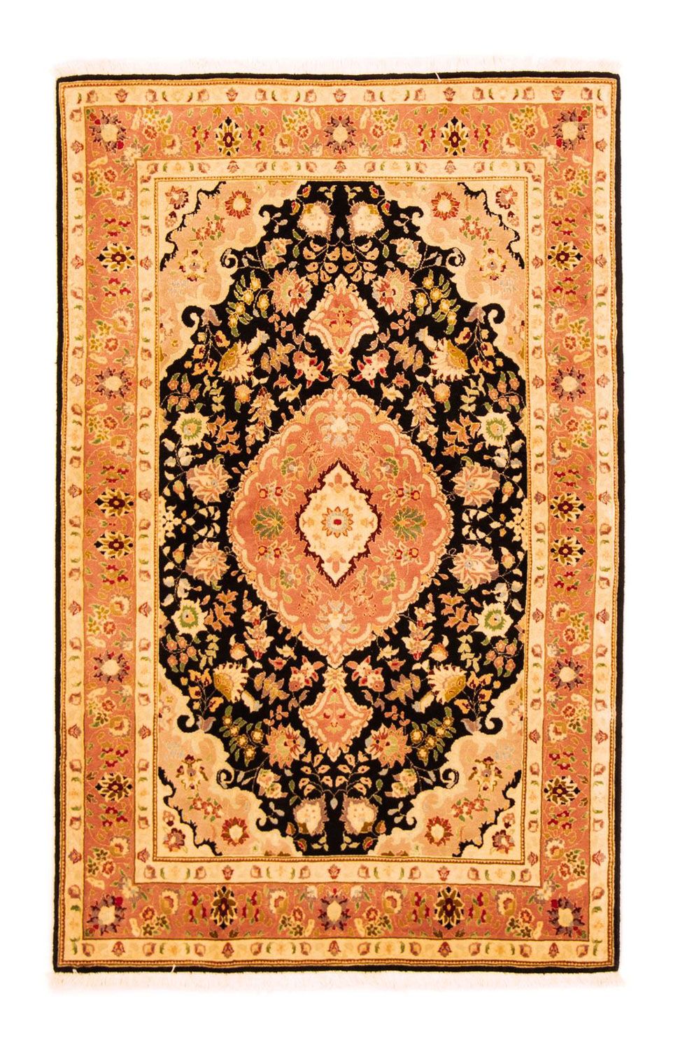 Tapis persan - Tabriz - Royal - 160 x 100 cm - noir