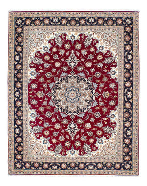 Tapis persan - Tabriz - Royal - 195 x 153 cm - rouge foncé