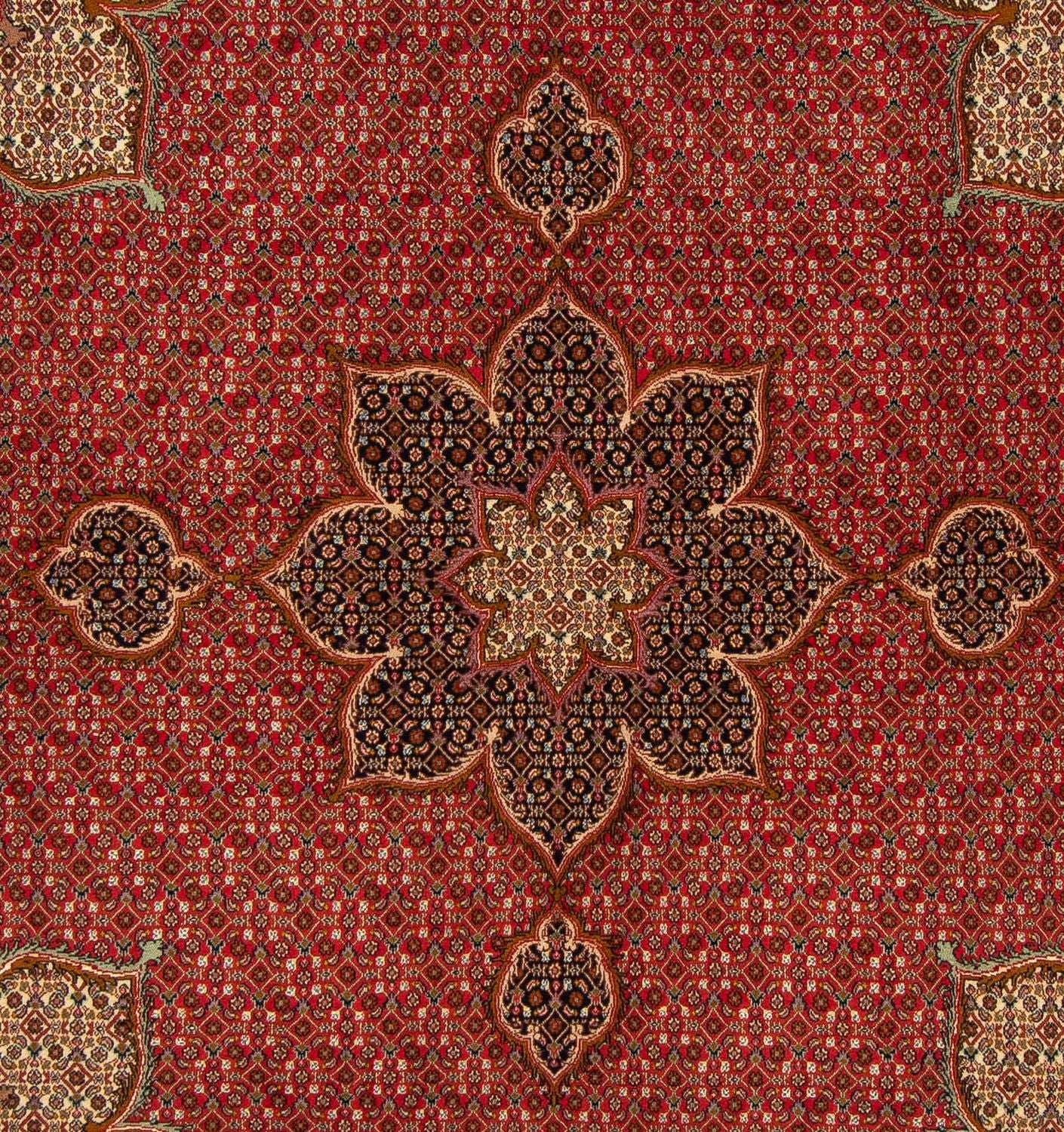 Tapis persan - Tabriz carré  - 203 x 200 cm - rouge