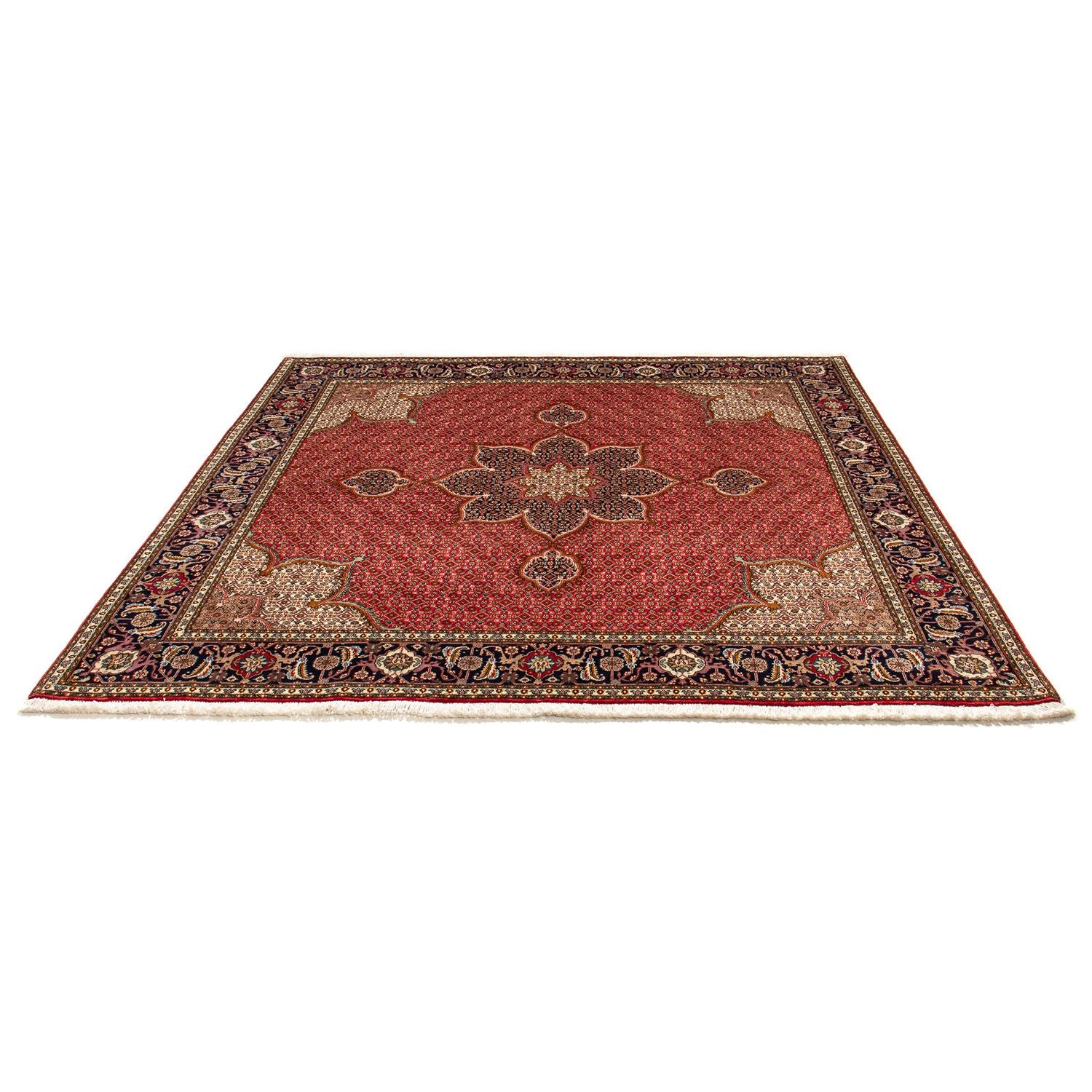 Tapis persan - Tabriz carré  - 203 x 200 cm - rouge