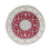 Tapis persan - Nain ronde  - 248 x 248 cm - rouge foncé