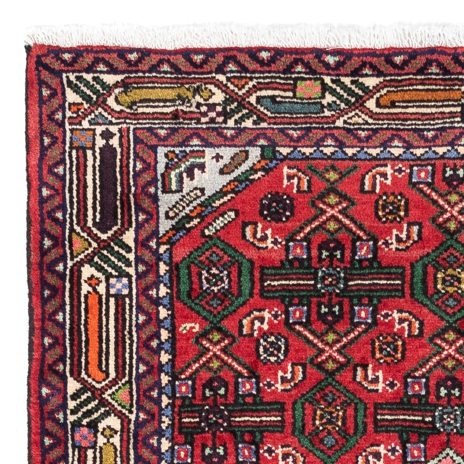 Tapis persan - Nomadic - 125 x 80 cm - rouge