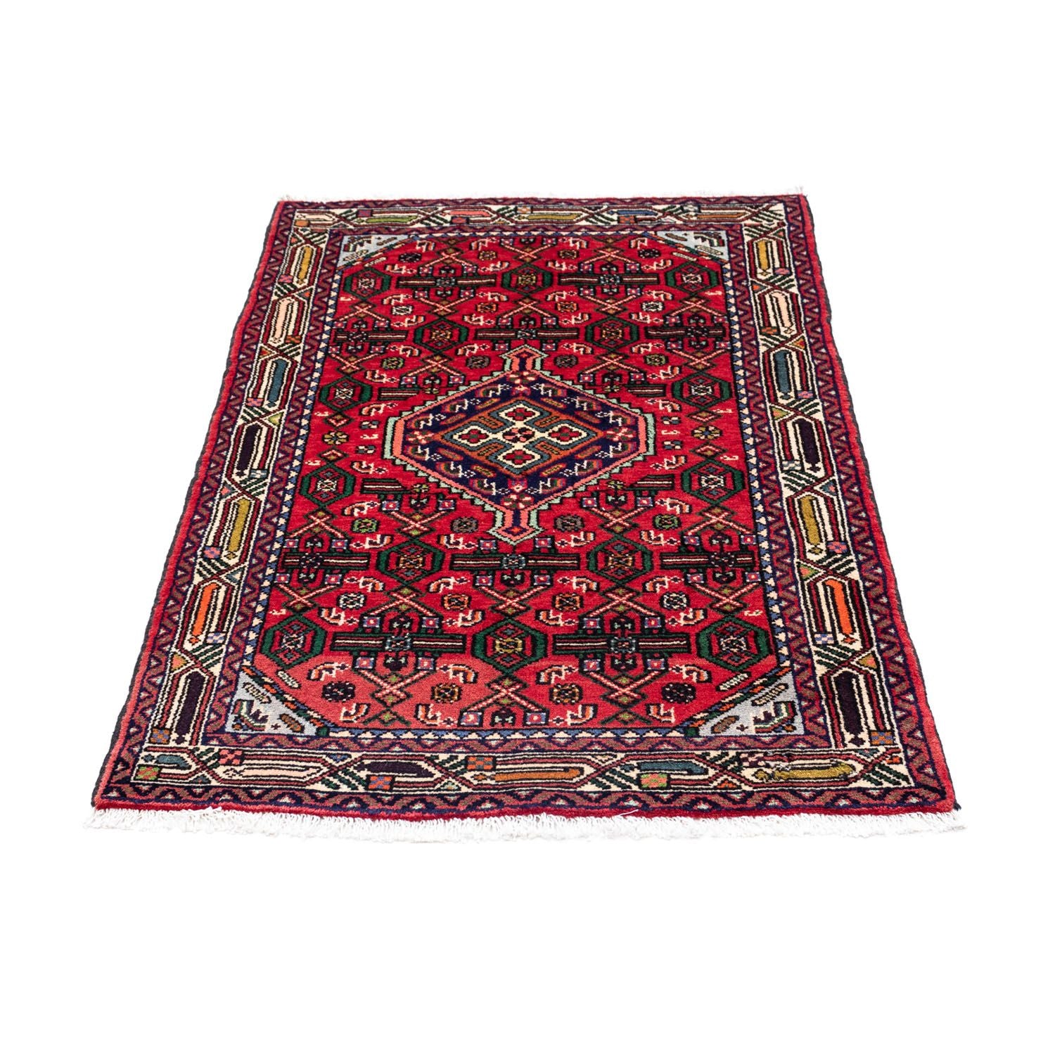Tapis persan - Nomadic - 125 x 80 cm - rouge
