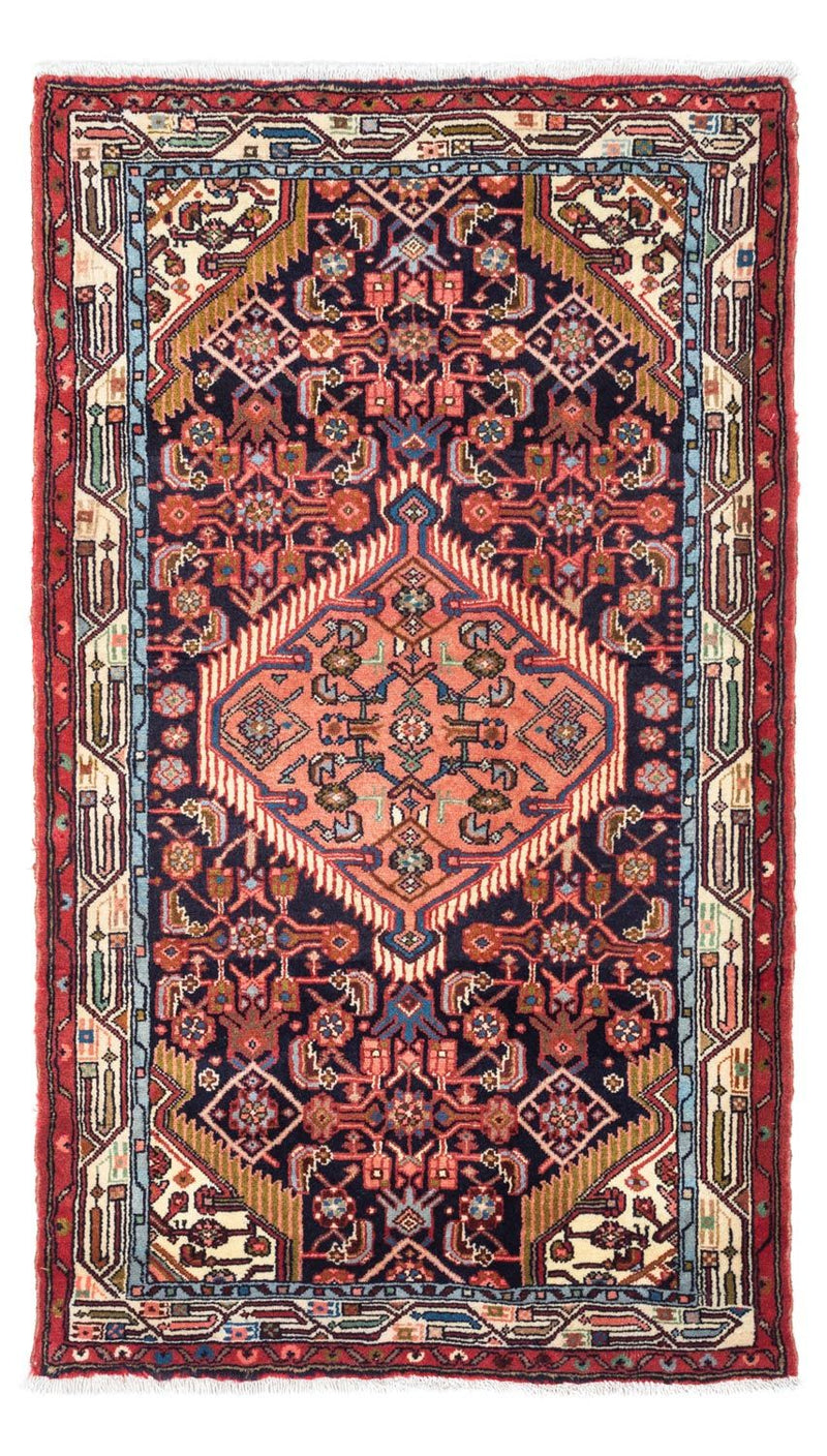 Tapis persan - Nomadic - 125 x 80 cm - bleu foncé
