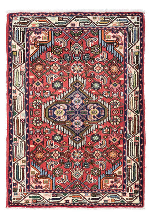 Tapis persan - Nomadic - 125 x 80 cm - rouge