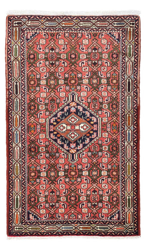Tapis persan - Nomadic - 125 x 80 cm - rouge clair
