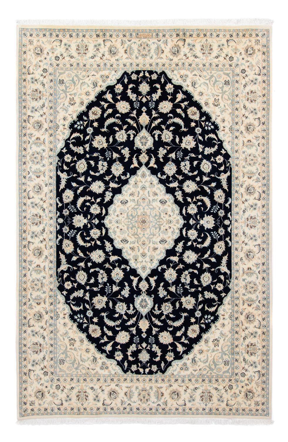 Tapis persan - Nain - Royal - 300 x 204 cm - noir
