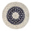 Tapis persan - Nain ronde  - 290 x 290 cm - bleu foncé