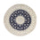 Tapis persan - Nain ronde  - 295 x 295 cm - bleu foncé