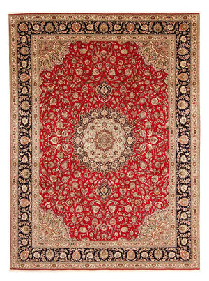 Tapis persan - Tabriz - Royal - 400 x 300 cm - rouge foncé