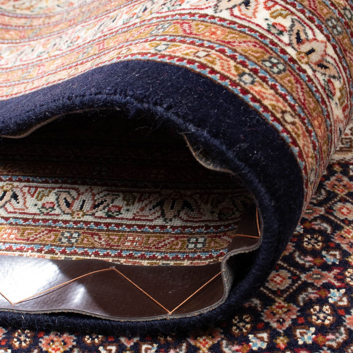 Tapis persan - Tabriz carré  - 310 x 302 cm - marron foncé