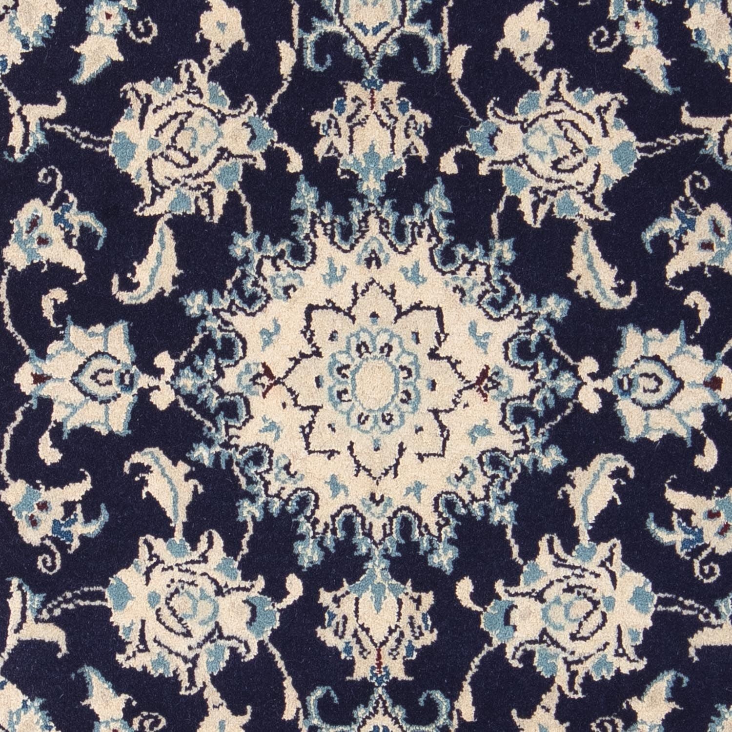 Tapis persan - Nain - Royal - 84 x 57 cm - bleu foncé