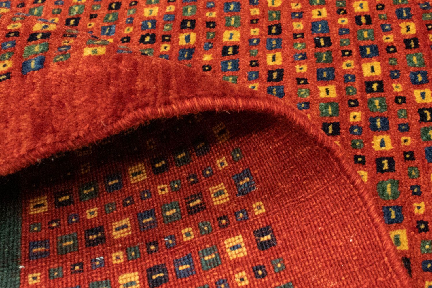 Tapis Gabbeh - Loribaft Persan - 178 x 122 cm - rouge